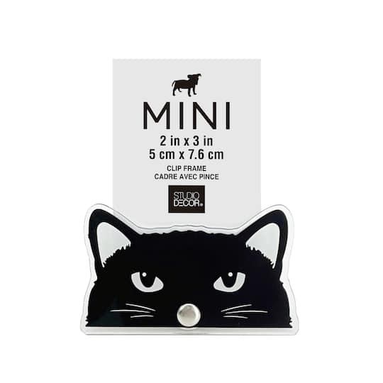 Black Cat Mini Clip Frame by Studio D&#xE9;cor&#xAE;